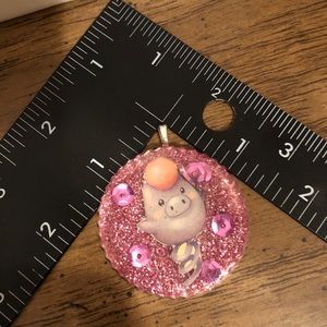 Handmade Spoink resin charm